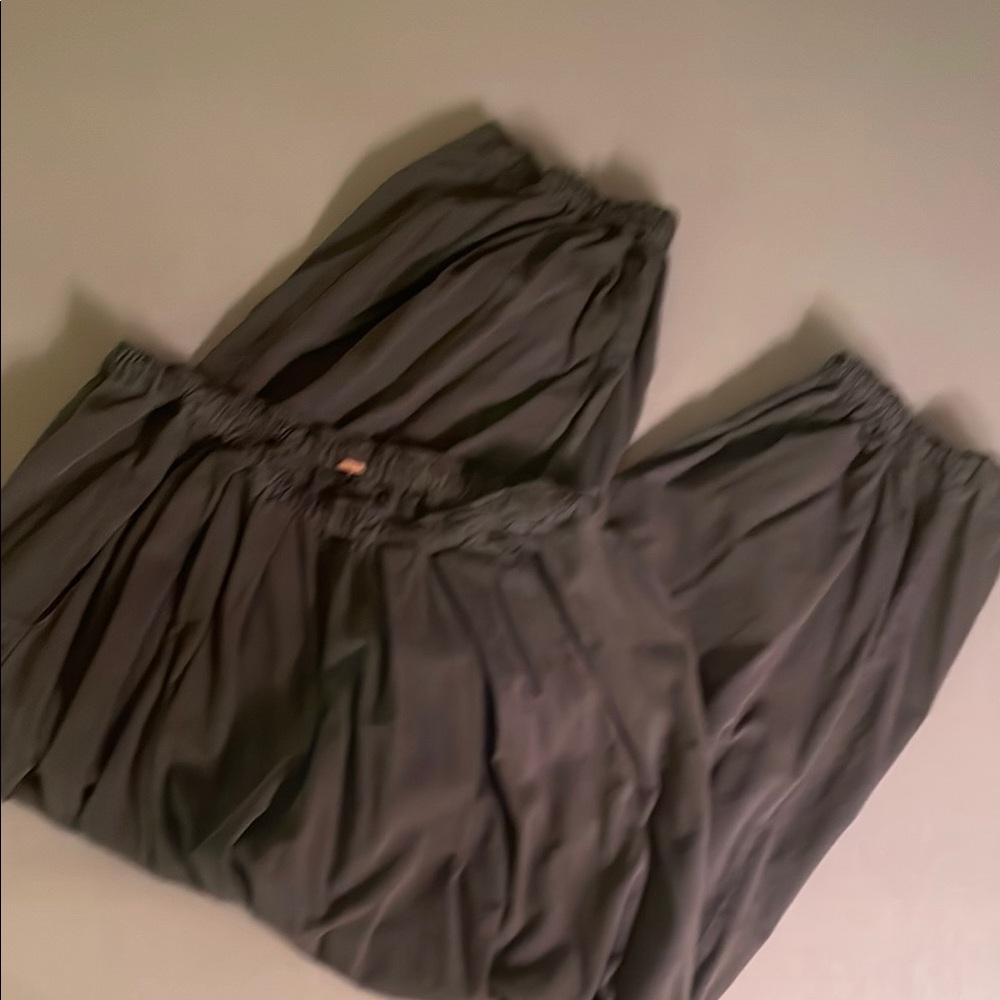 Charcoal Parachute Pants